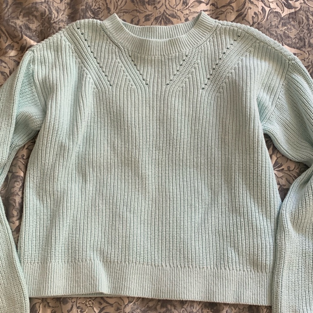Light blue cotton sweater